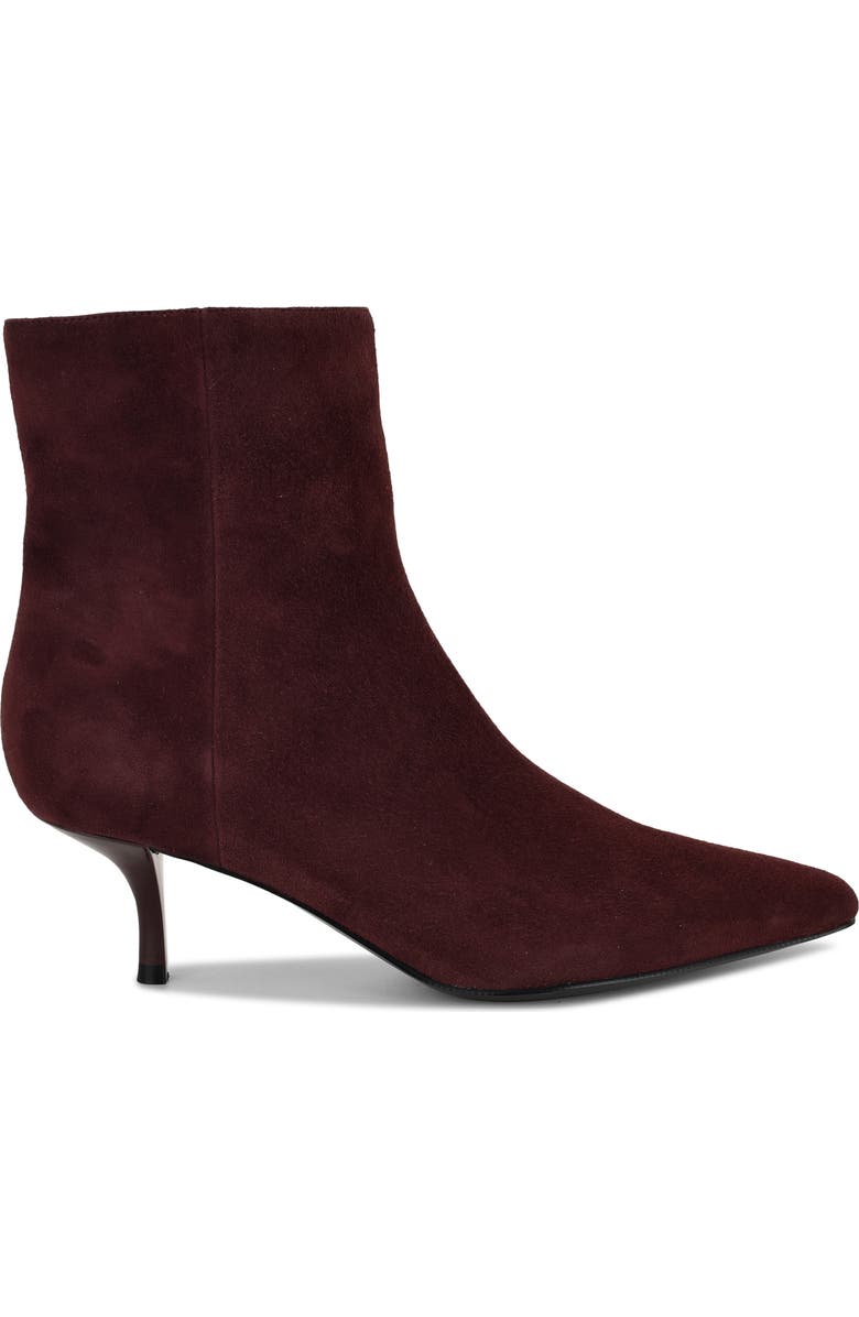 Nine West Hermena Kitten Heel Bootie, Alternate, color, Dark Red