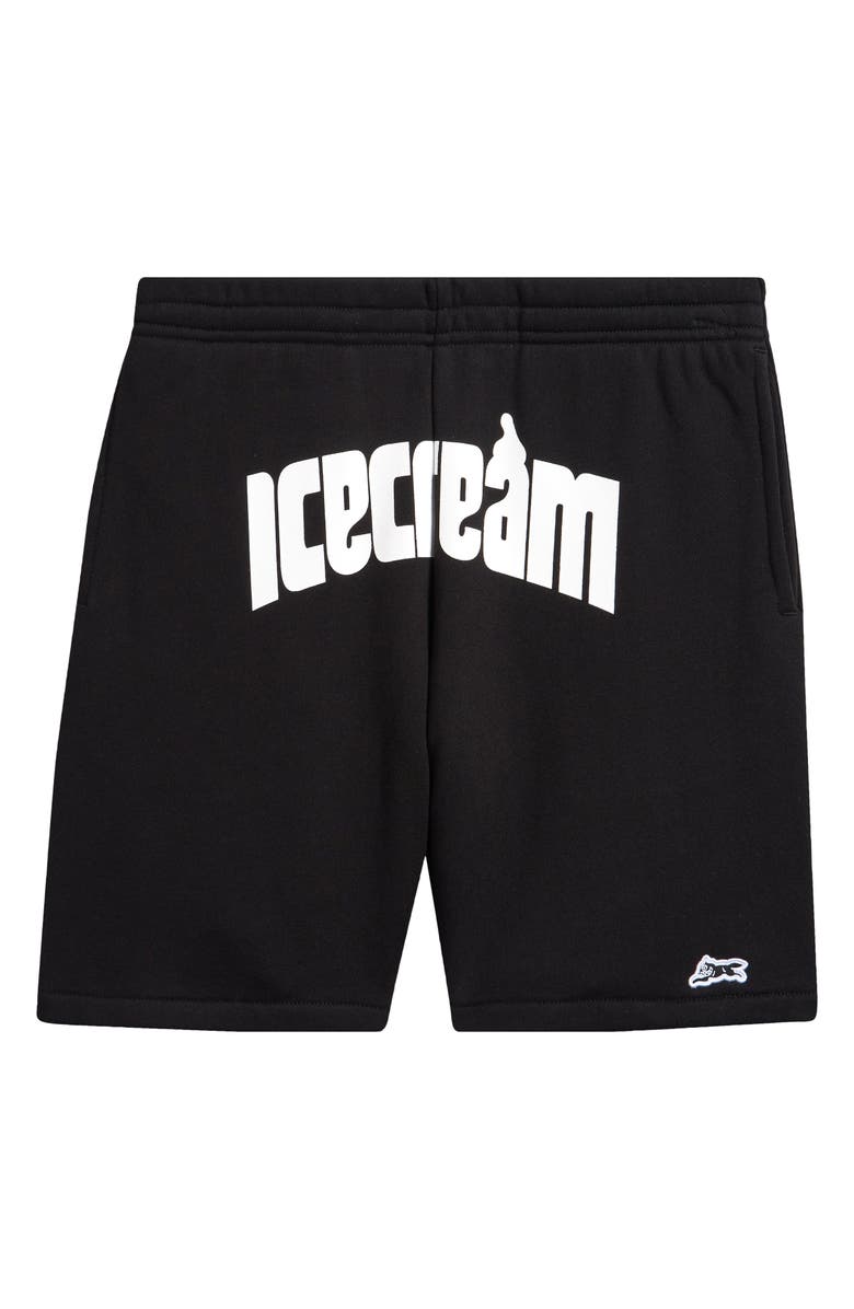 ICECREAM Kids' Chips Knit Cotton Shorts, Main, color, Black