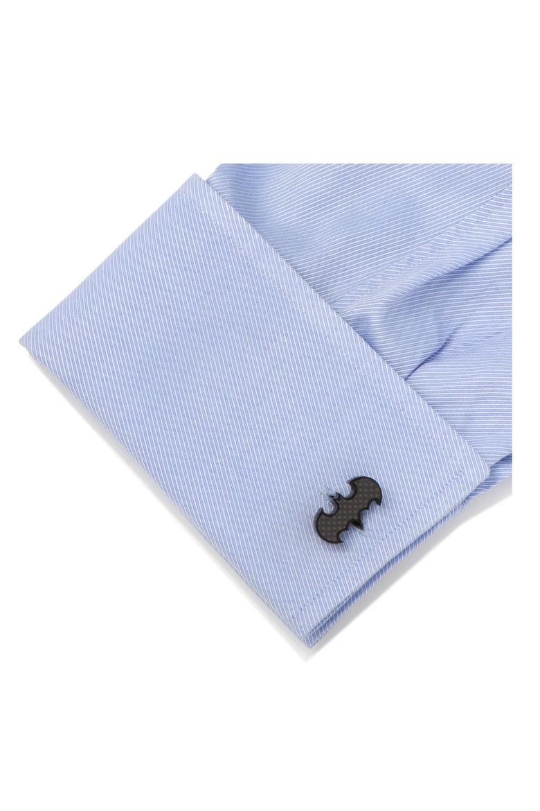 'Batman' Cuff Links, Alternate, color, BLACK