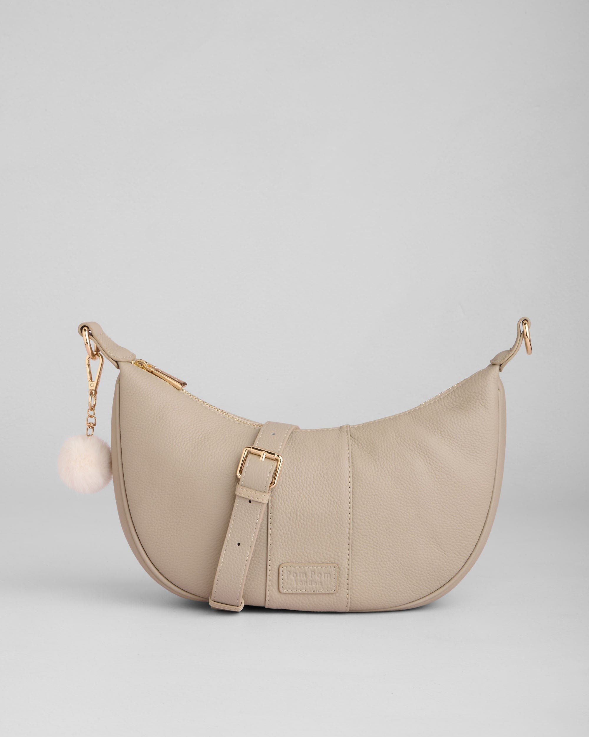 Pom Pom London Sutton Sling Crossbody Bag, Alternate, color, Stone