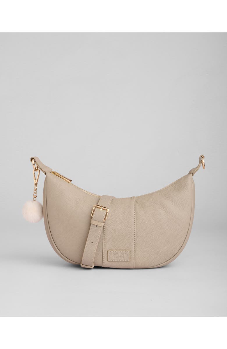 Pom Pom London Sutton Sling Crossbody Bag, Alternate, color, Stone