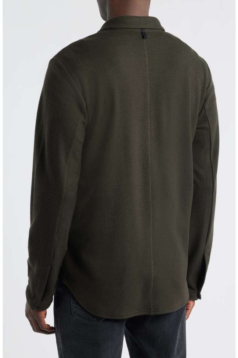 Japanese Wool Precision Shirt, Alternate, color, ARMY