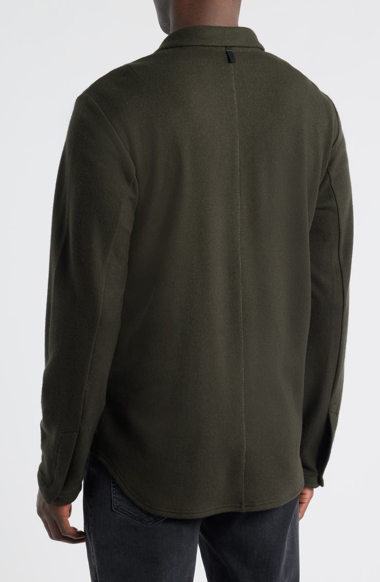 rag & bone Japanese Wool Precision Shirt, Alternate, color, Army