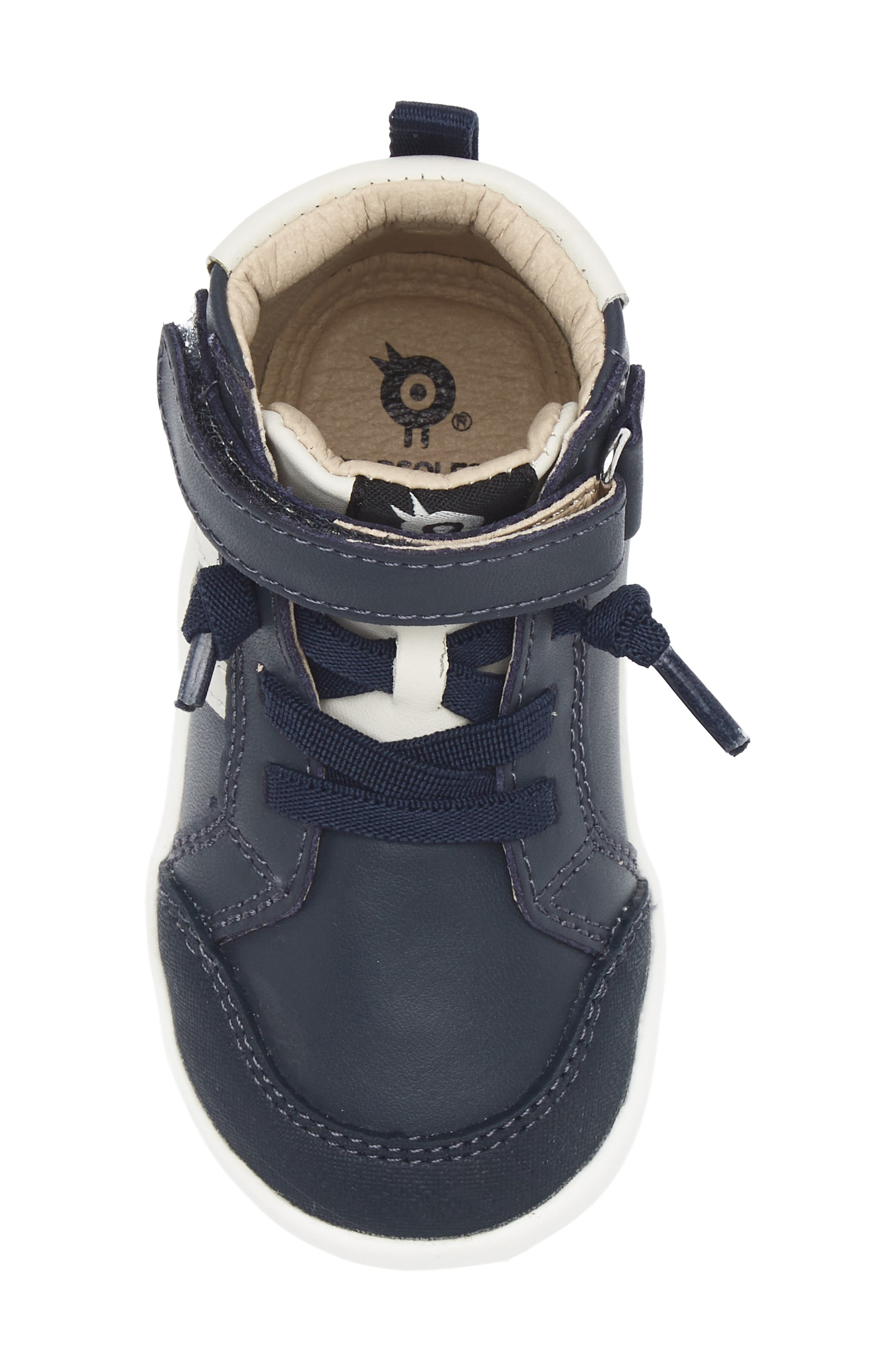 OLD SOLES Kids' Boss High Top Sneaker, Alternate, color, Navy/ Tan/ Sporco