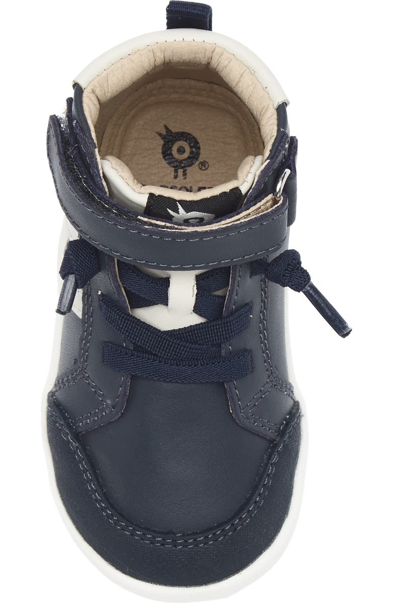 OLD SOLES Kids' Boss High Top Sneaker, Alternate, color, Navy/ Tan/ Sporco