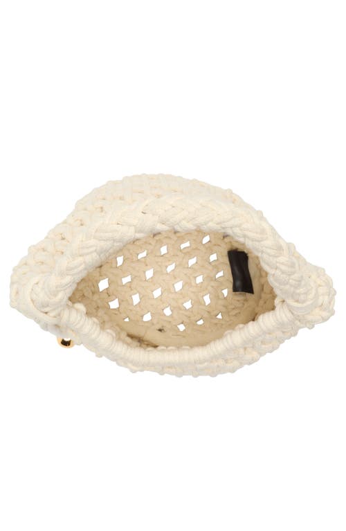 Madewell Braided Rope Pouchette In Brown