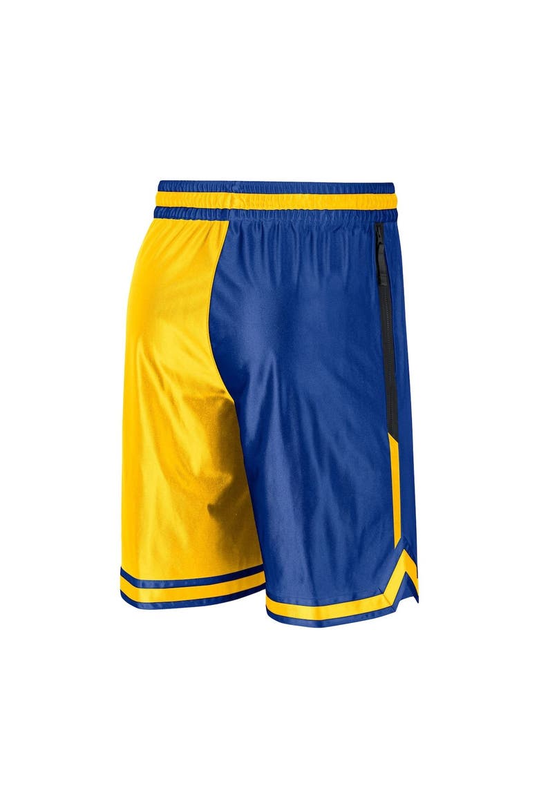 Men's Nike Gold/Royal Golden State Warriors Courtside Versus Force Split DNA Performance Shorts, Alternate, color, Gold