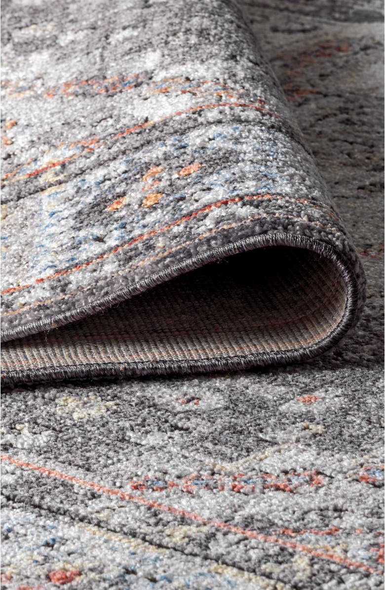 JONATHAN Y Kesan Vintage Medallion Area Rug, Alternate, color, Charcoal Gray/Ivory