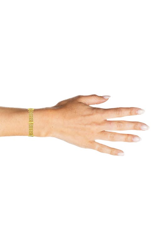 Candela Jewelry Panther Link Chain Bracelet In Gold