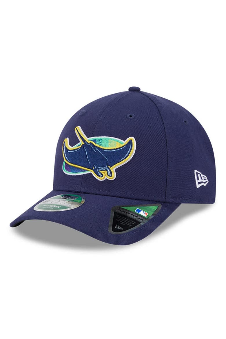 Men's New Era  Navy Tampa Bay Rays Player Replica 9FORTY Adjustable Hat, Main, color, Navy