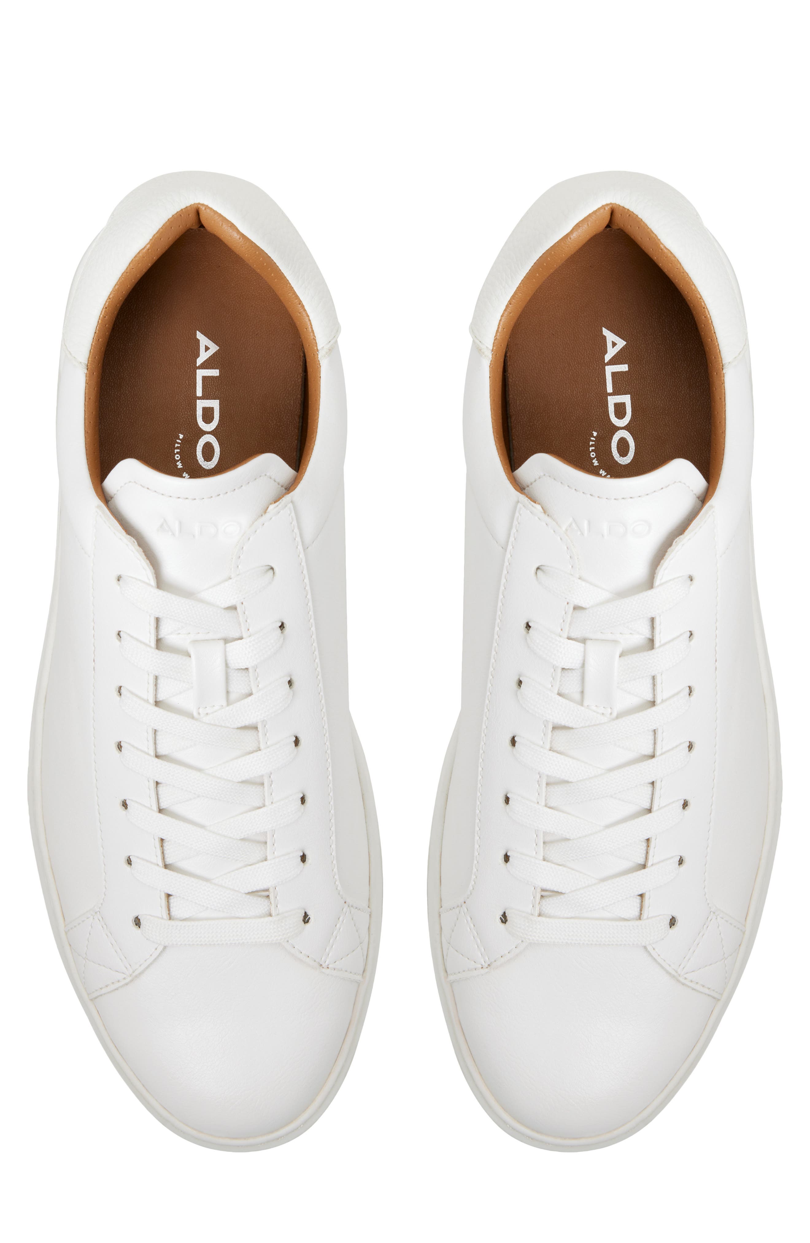 Toddy Faux Leather Sneaker, Alternate, color, WHITE