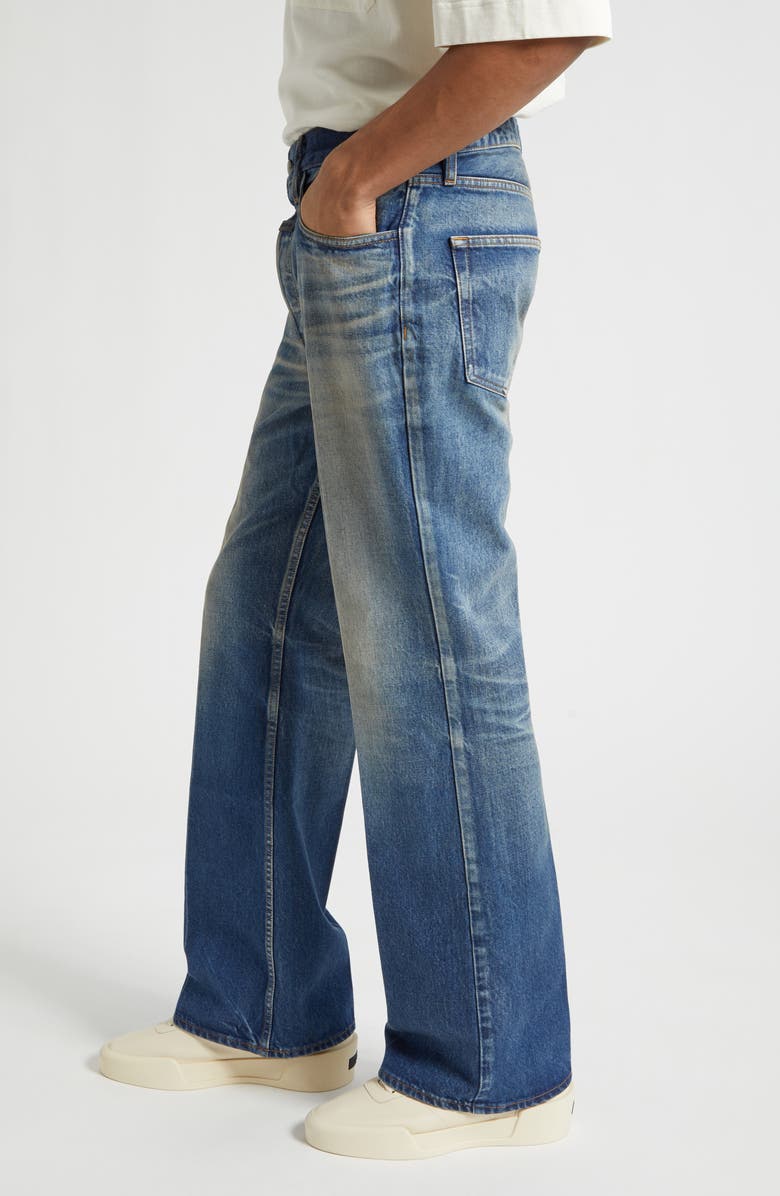Fear of God 70s Relaxed Bootcut Jeans, Alternate, color, Mid Indigo