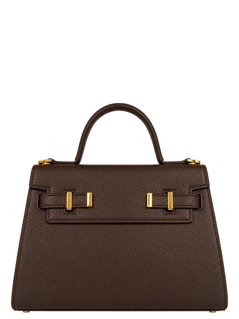 Ava Pum 11" Faux Leather Top Handle Bag