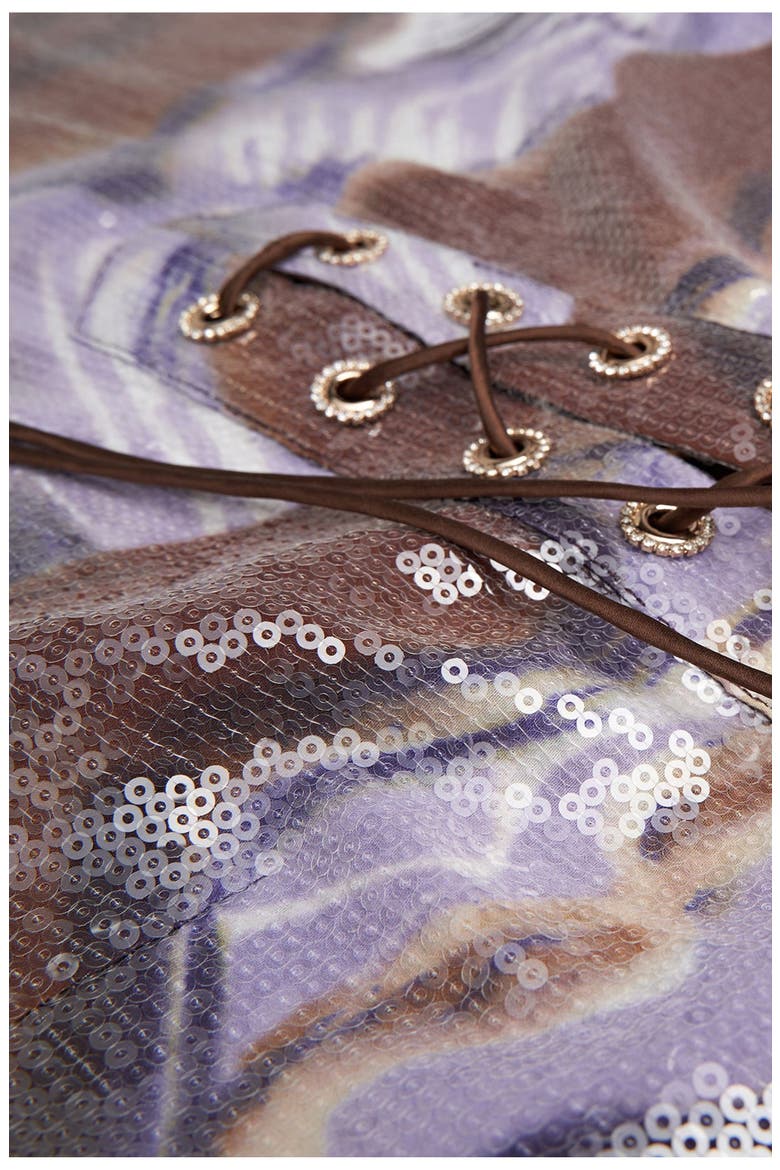 Wynonna Dress In Sequin, Alternate, color, Earth Strata