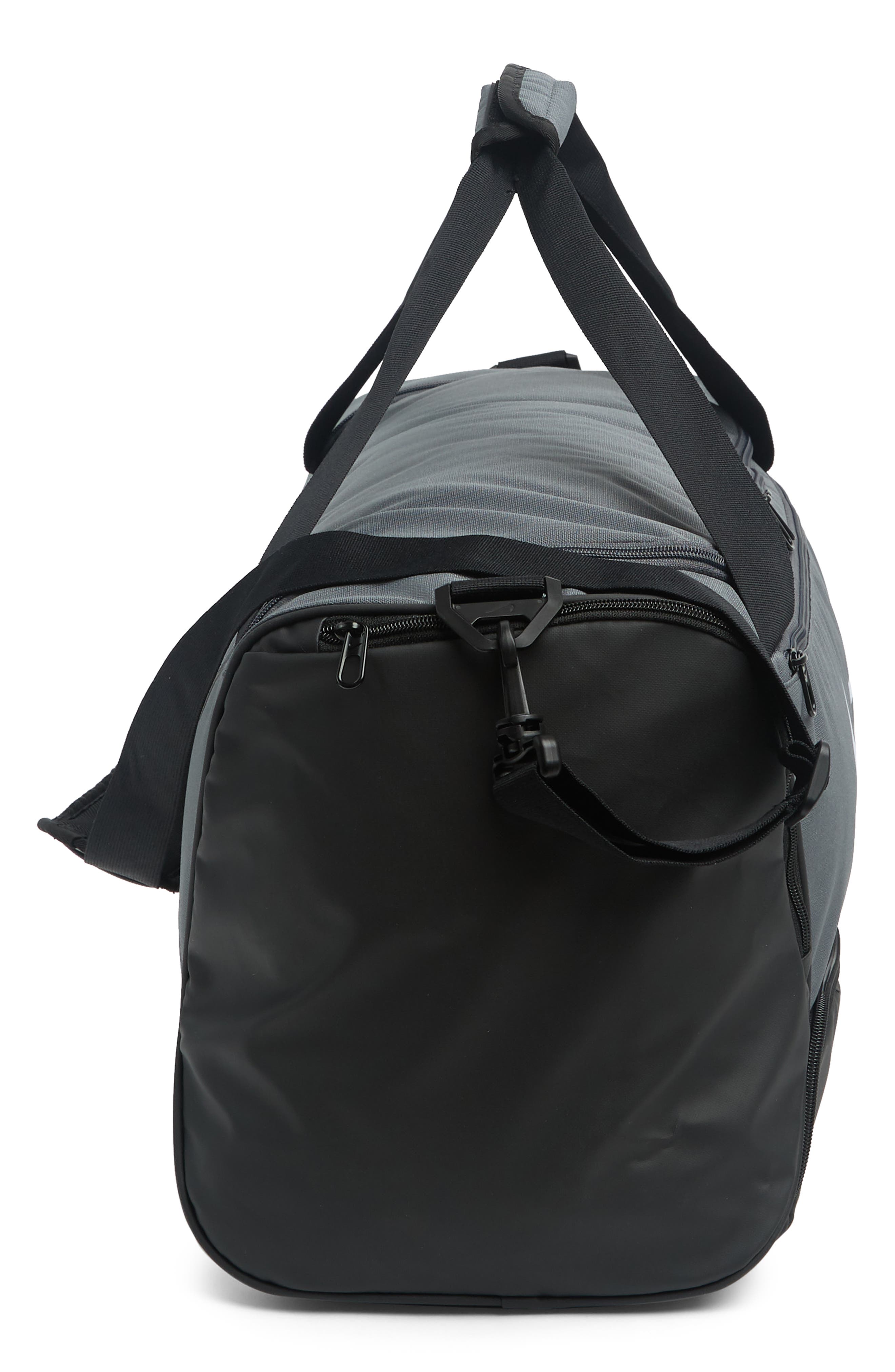 Brasilia 9.5 Training Duffel Bag, Alternate, color, FLINT GREY/ WHITE
