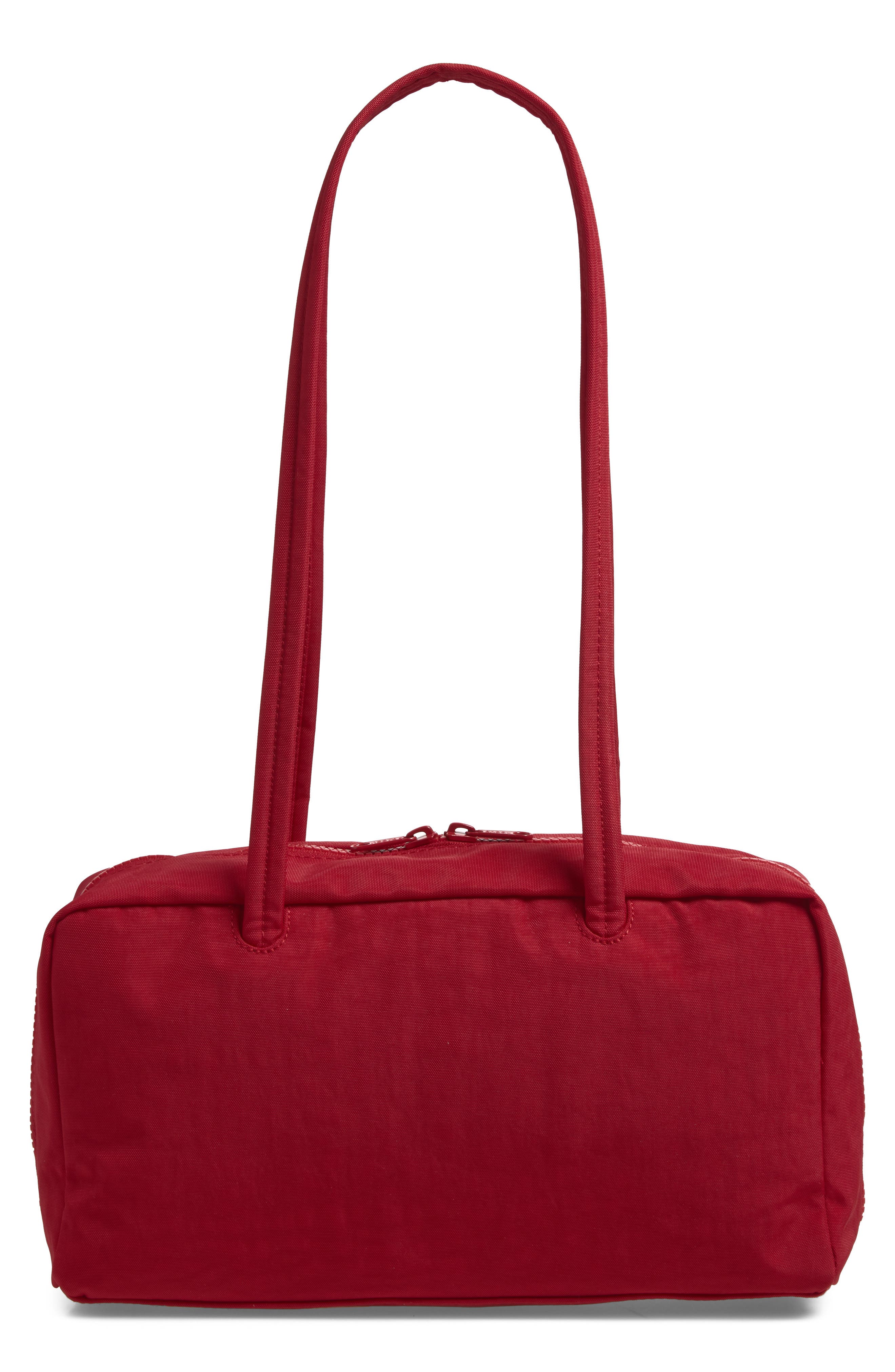 Nylon Bowler Bag, Alternate, color, CHERRY