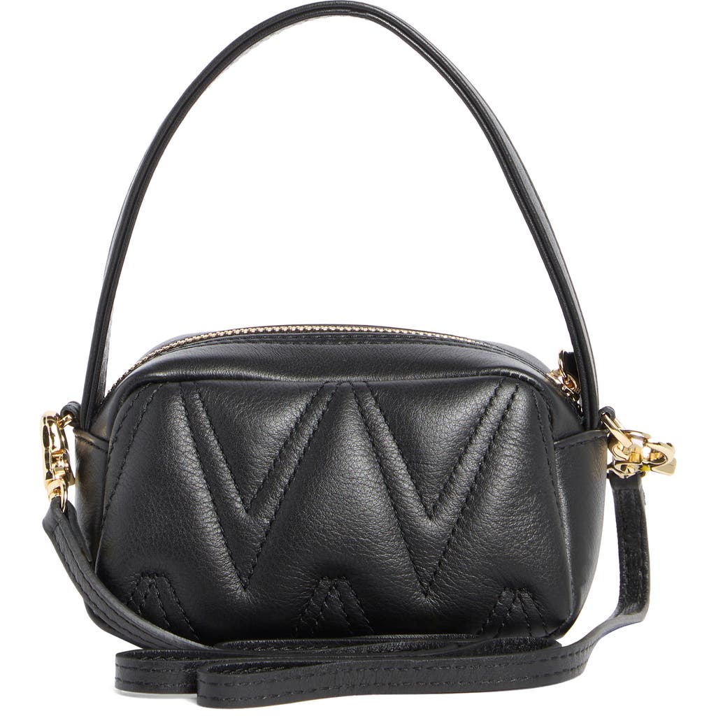 Valentino By Mario Valentino Tinette Diamond Handbag In Black