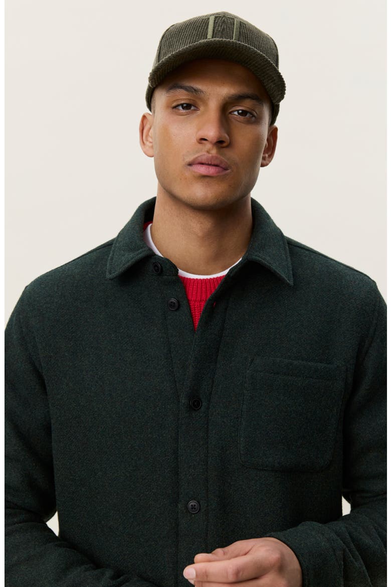 Wool Blend Overshirt, Alternate, color, ROSIN GREEN
