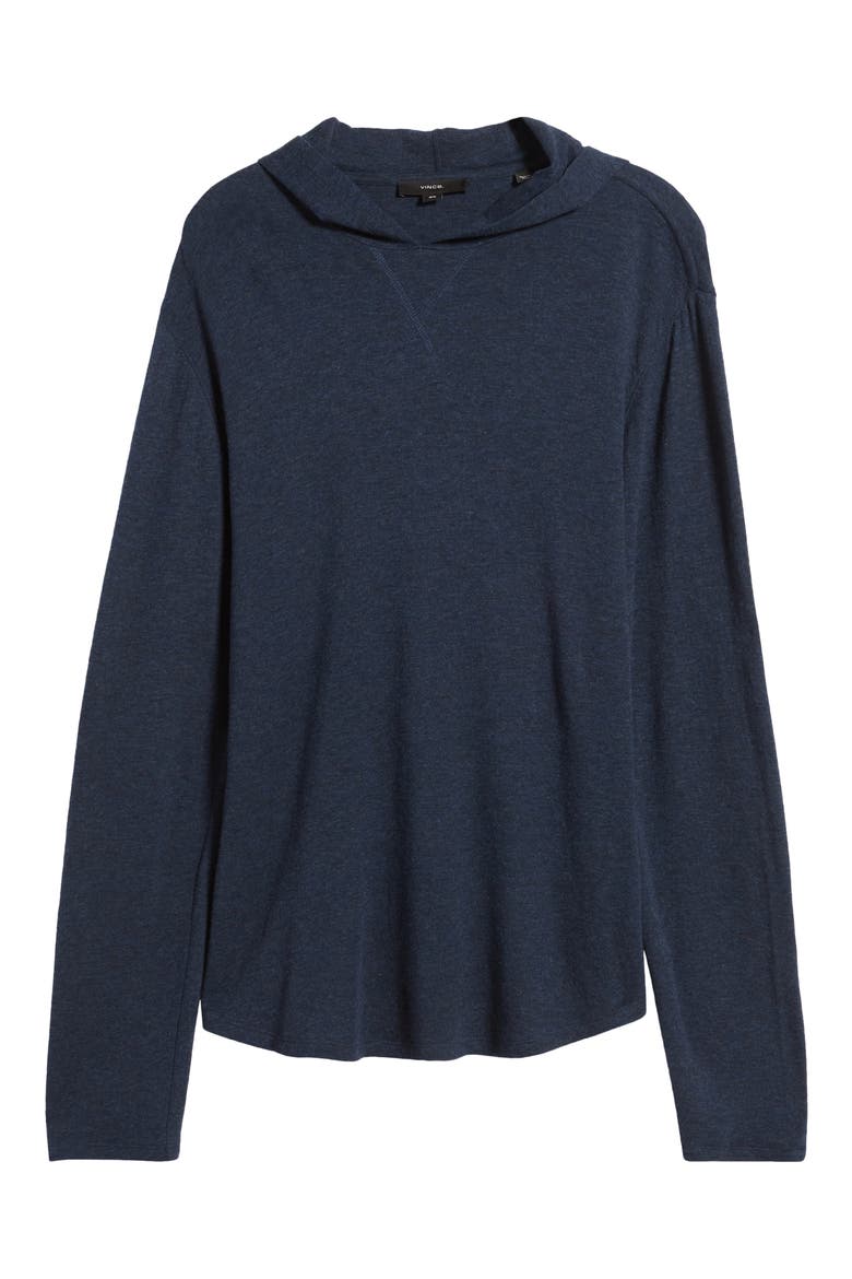 Pima Cotton Blend Hoodie, Alternate, color, COASTAL