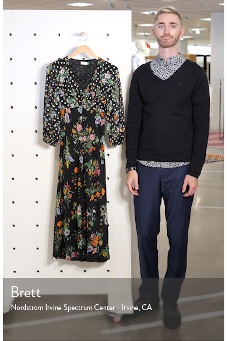 Bonnie Floral & Polka Dot Print Dress video