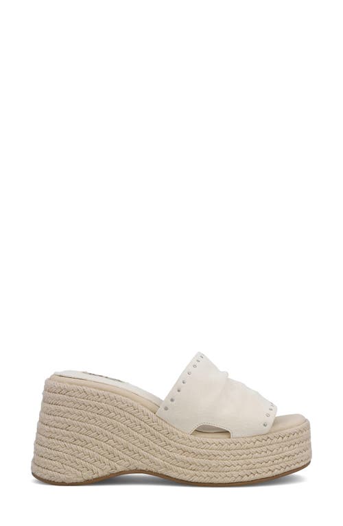 Mia Palmira Platform Wedge Sandal In Bone