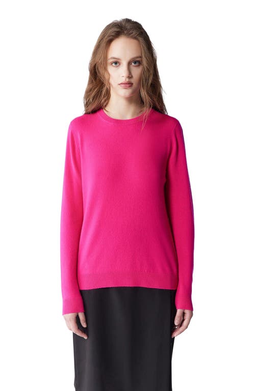Gobi Mongolian Cashmere Crew Neck Sweater In Pink