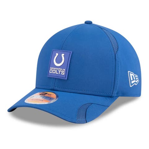 Men's New Era Royal Indianapolis Colts 2025 Sideline  M-Crown 9FORTY Adjustable Hat
