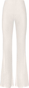 Missoni Flared Trousers In Lamé Viscose With Raschel Workmanship