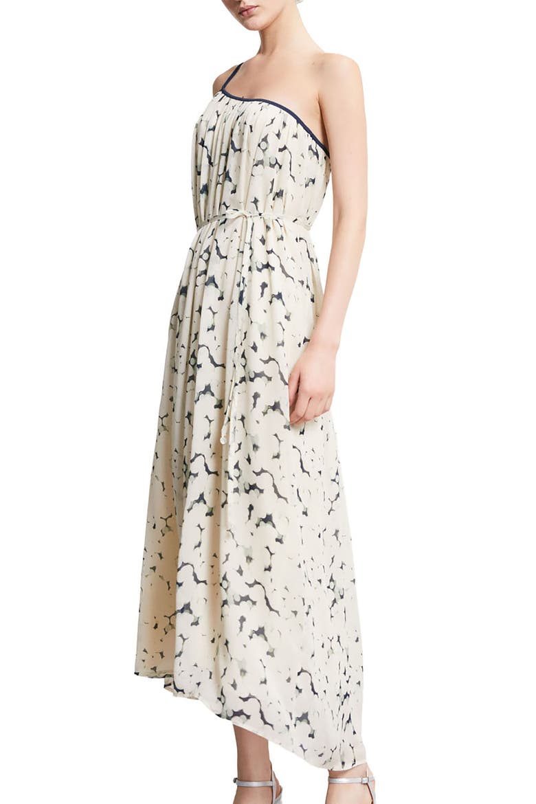 Asymmetric Viscose Dress, Main, color, Ecru
