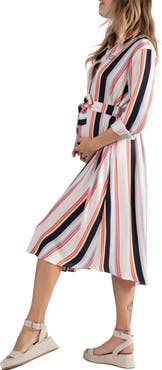 Cache Coeur Normandie maternity and nursing shirt dress
