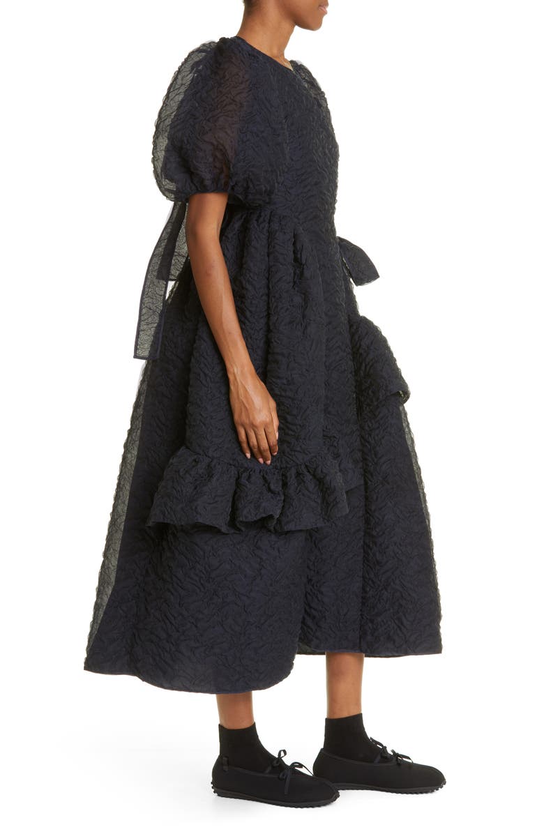Cecilie Bahnsen Devina Nimbus Matelassé Maxi Dress, Alternate, color,