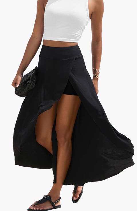 Asymmetrical Maxi Skort