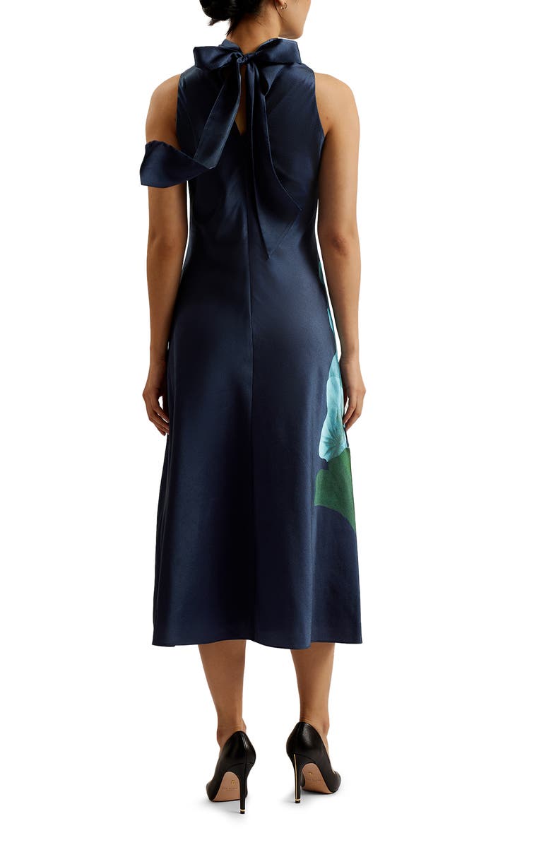 Ted Baker London Timava Floral Cowl Neck Satin Slipdress, Alternate, color,