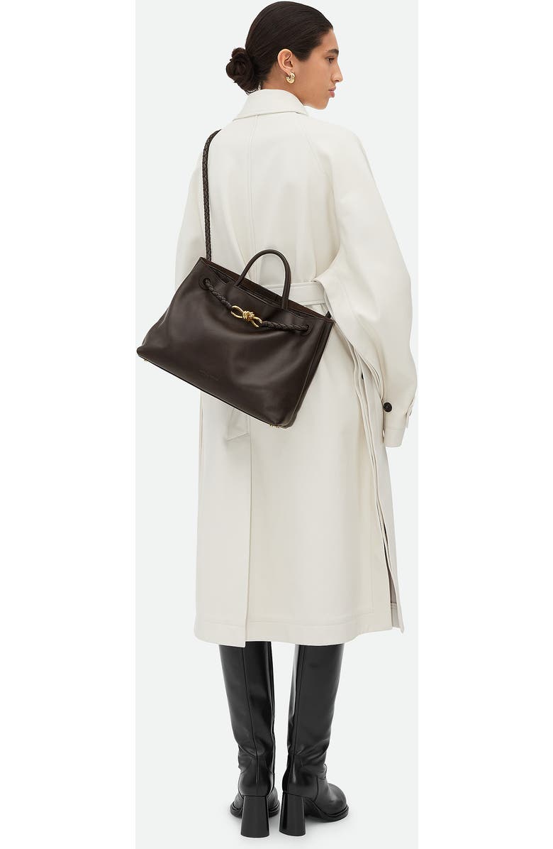 Bottega Veneta Medium Andiamo Leather Shoulder Bag, Alternate, color, 2190 Fondant-M Brass