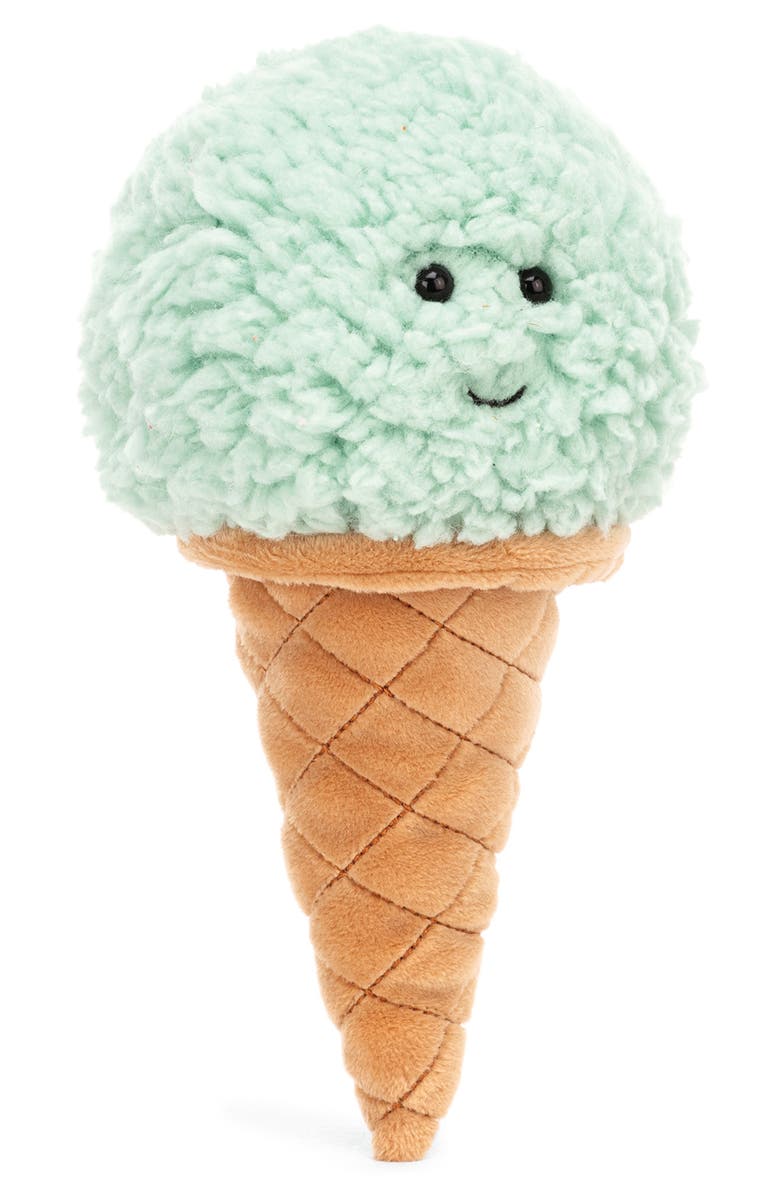 Jellycat Mint Ice Cream Plush Toy, Main, color, 