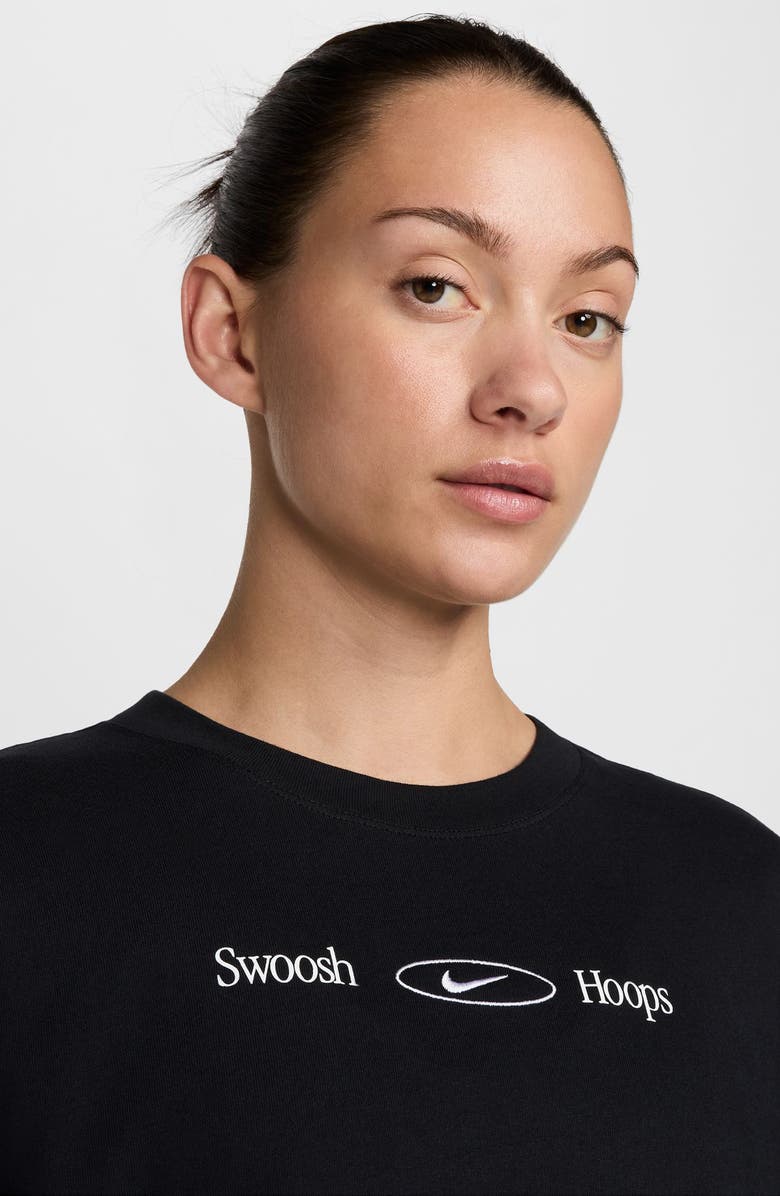 Nike Sportswear Long Sleeve Graphic T-Shirt, Alternate, color, Black