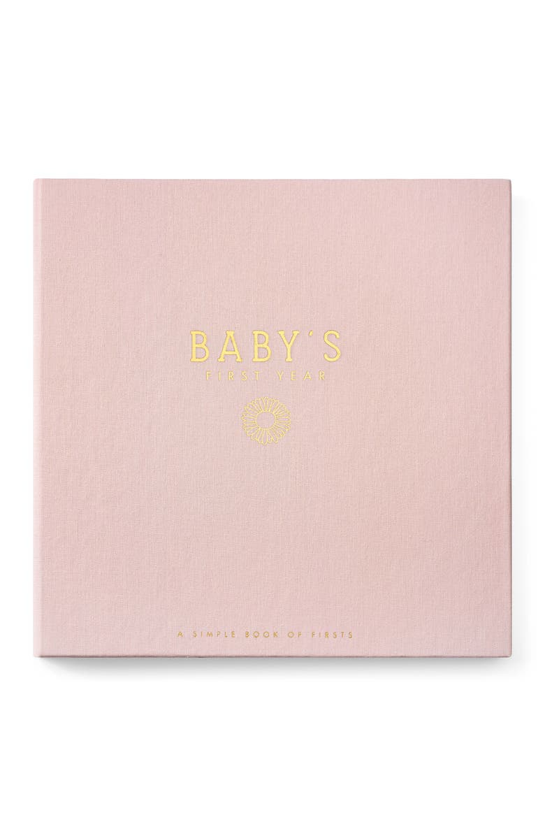 Lucy Darling 'Baby's First Year' Wildflower Meadow Memory Book, Main, color, Blush