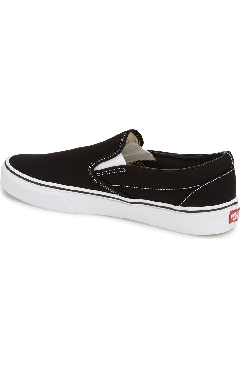Vans Classic Slip-On Sneaker, Alternate, color, Black