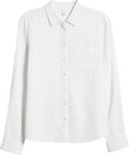 Caslon® Casual Gauze Button-Up Shirt
