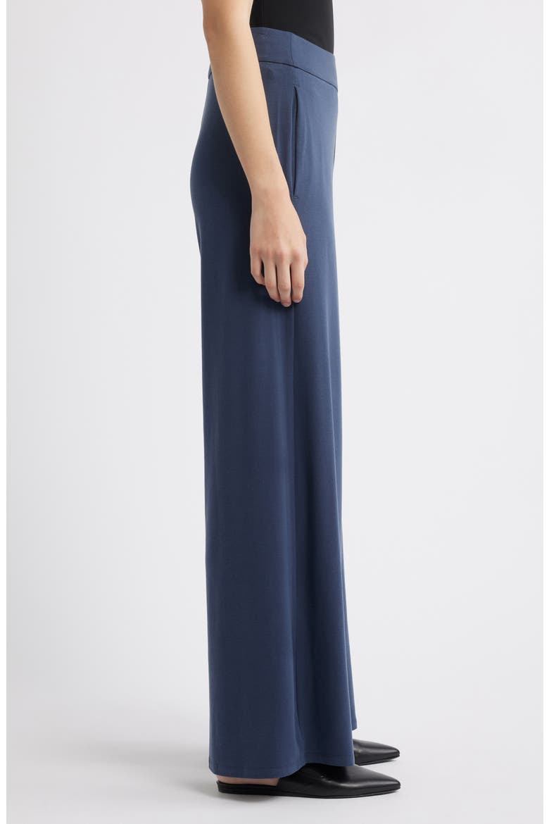 High Waist Wide Leg Pants, Alternate, color, OCEAN