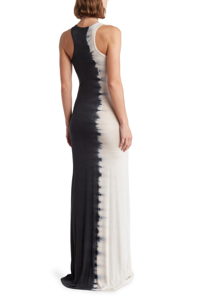 Washed Tank Maxi Dress, Alternate, color, BLACK CAMEL DYE