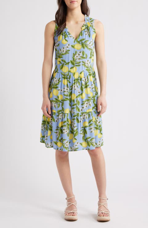 Bella Dot Print Tiered Dress