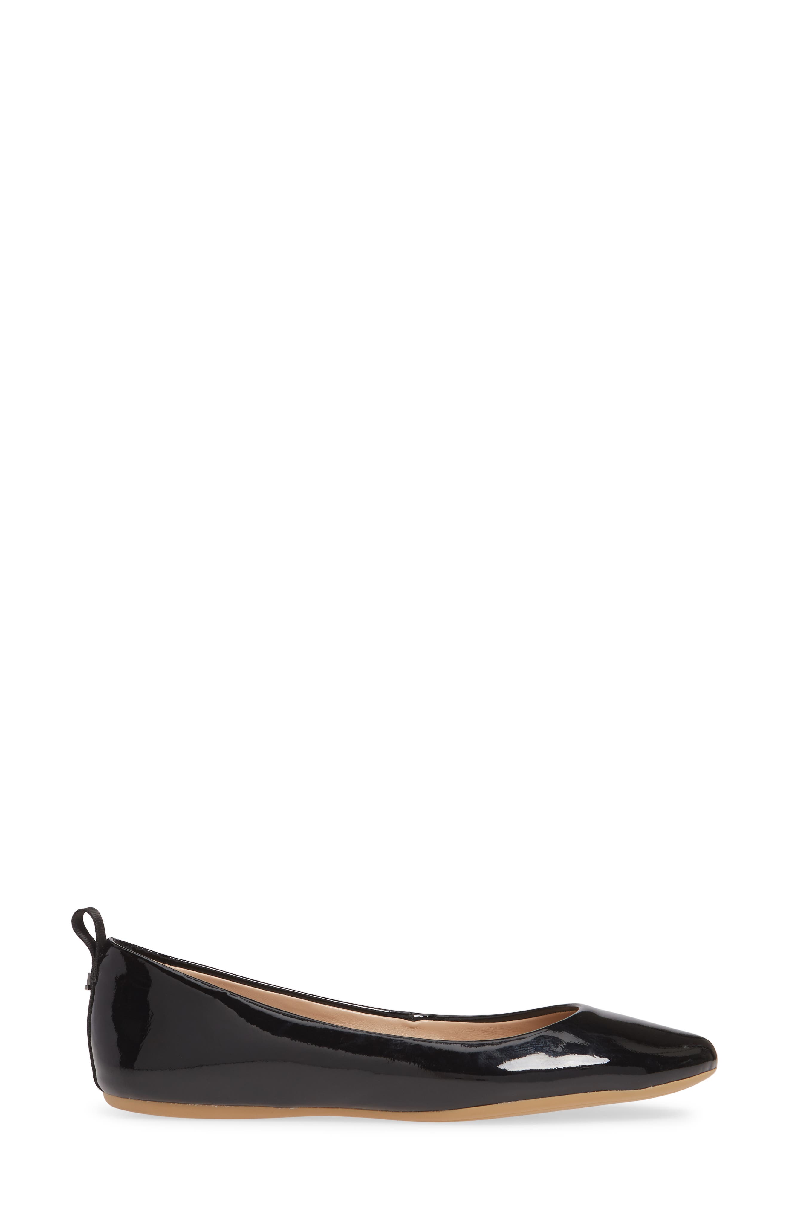 Vada Flat, Alternate, color, BLACK/ BLACK PATENT LEATHER
