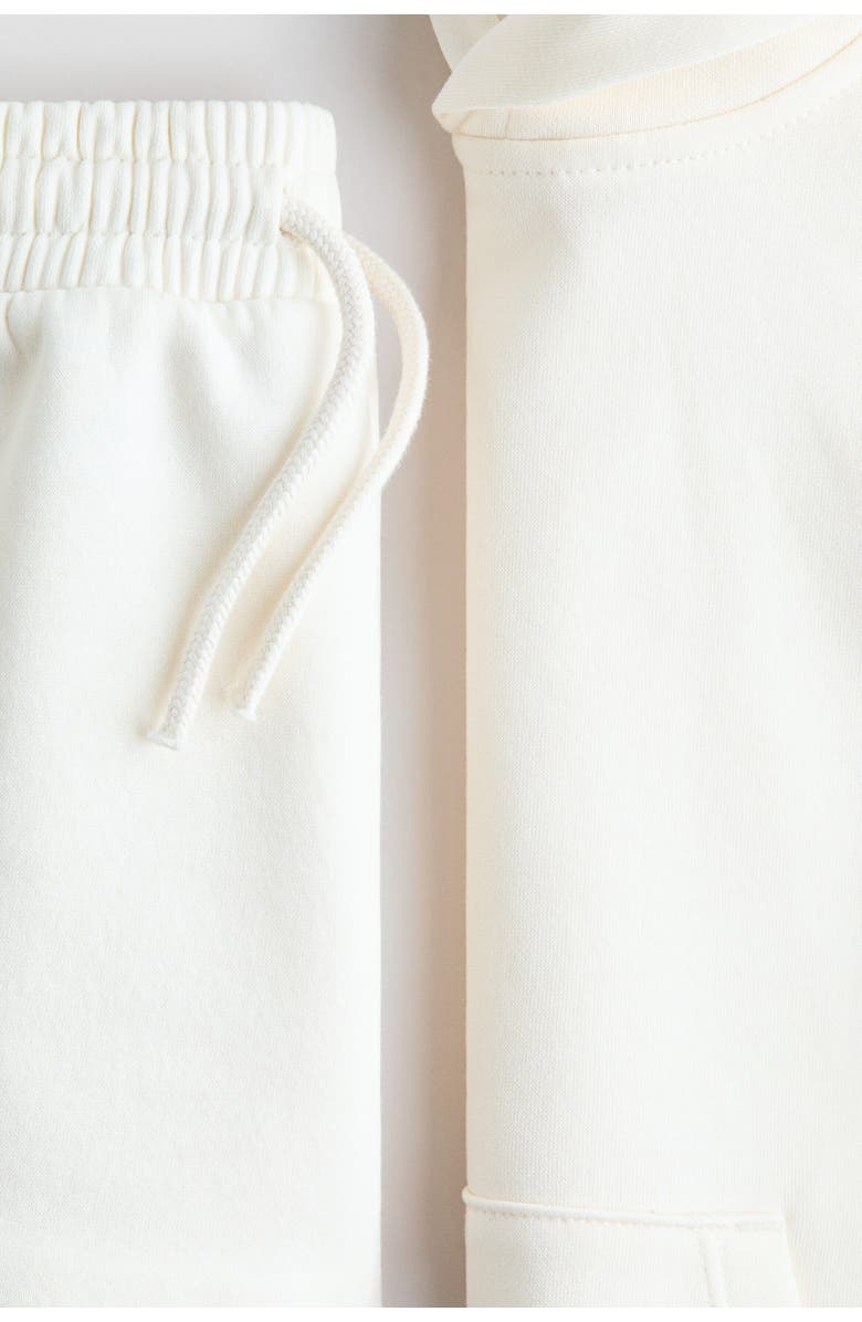 H&M 2-piece Sweatshirt Set, Alternate, color, Cream