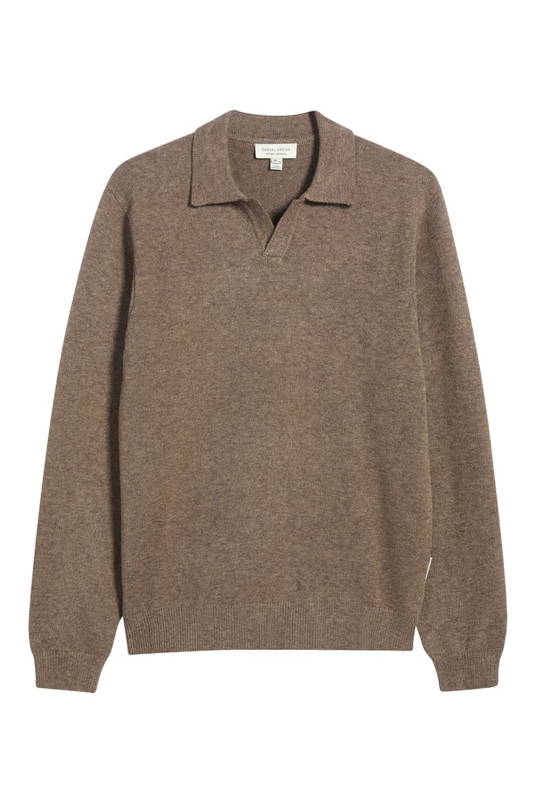 Karl Polo Sweater, Alternate, color, CHOCOLATE CHIP