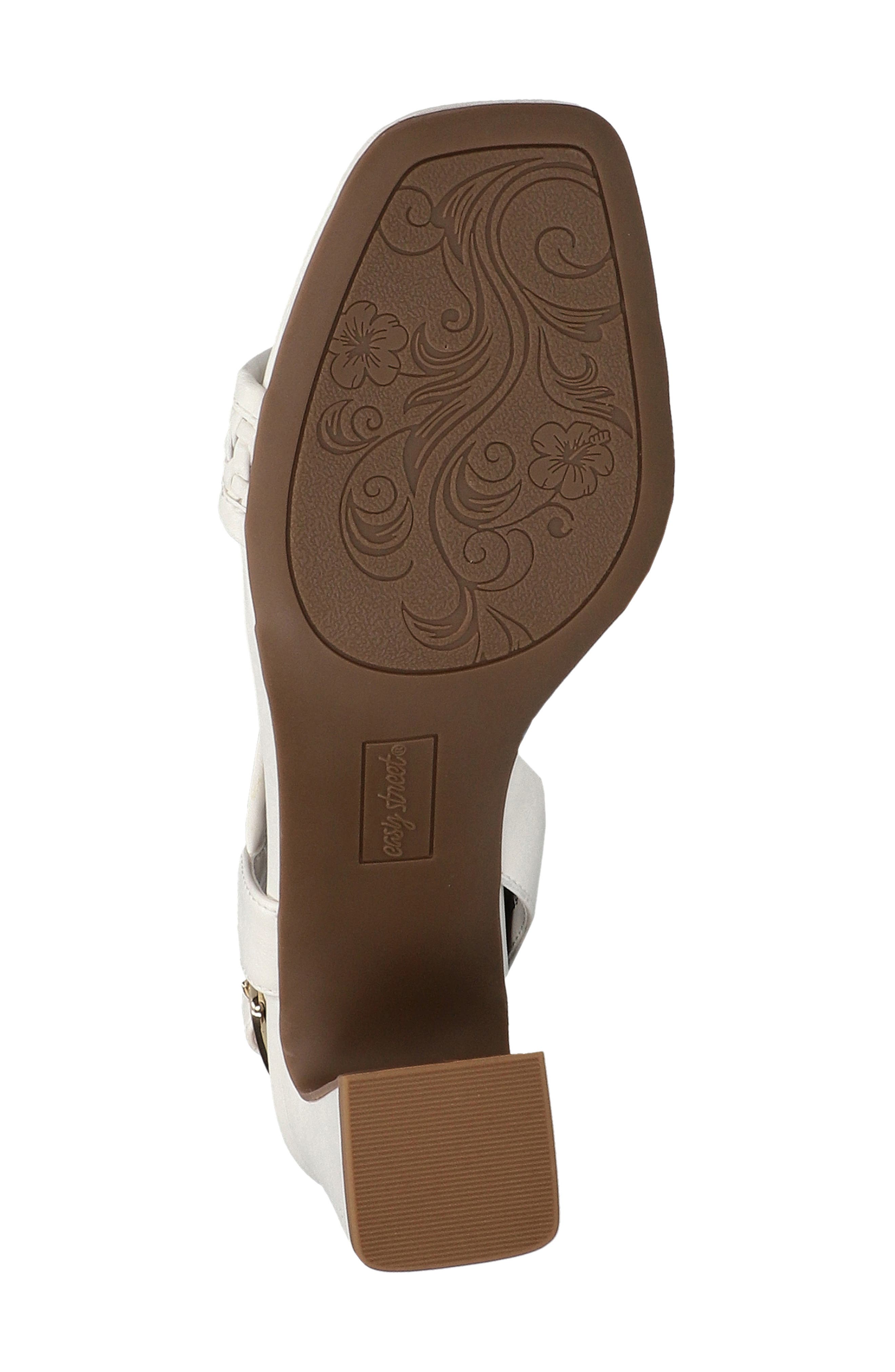 Rowan Half d'Orsay Sandal, Alternate, color, WHITE