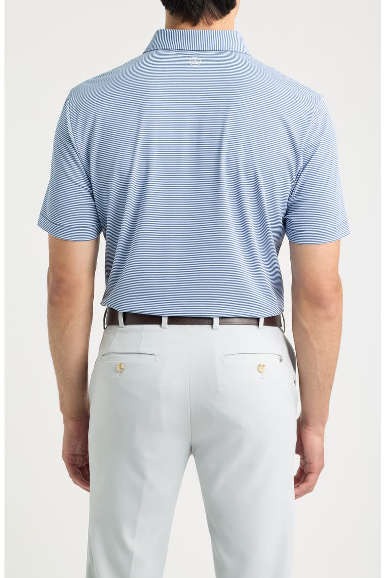 Candor Stripe Mesh Performance Polo, Alternate, color, BALI BLUE / PALE BLUE