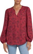 NYDJ Elsie Tie Neck Georgette Top
