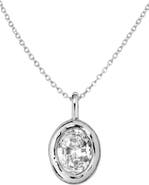 MADE BY MARY Tova Bezel Set Organic Charm Necklace