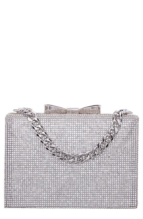 Regalo Crystal Bow Clutch